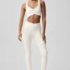 High-Waist Airlift 7/8 Horizon Legginsy – kolor kości słoniowej