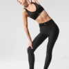 High-Waist Airlift 7/8 Line up Legginsy – czarne
