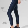 High-Waist Airlift 7/8 Line up Legginsy – granatowe