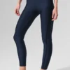 High-Waist Airlift 7/8 Line up Legginsy – granatowe