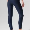 High-Waist Airlift 7/8 Line up Legginsy – granatowe