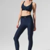 High-Waist Airlift 7/8 Line up Legginsy – granatowe