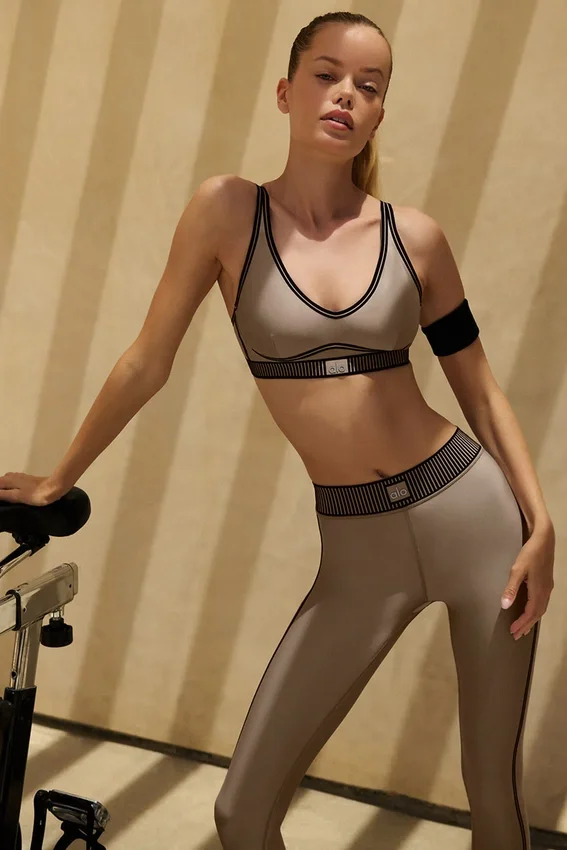 High-Waist Airlift 7/8 Line up Legginsy – Gravel