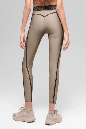High-Waist Airlift 7/8 Line up Legginsy – Gravel
