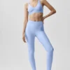 High-Waist Airlift 7/8 Line up Legginsy – jasnoniebieskie „Provence”