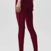 High-Waist Airlift 7/8 Line up Legginsy – Summer Romance Red