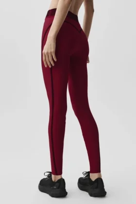 High-Waist Airlift 7/8 Line up Legginsy – Summer Romance Red