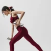 High-Waist Airlift 7/8 Line up Legginsy – Summer Romance Red