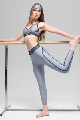 High-Waist Airlift 7/8 Line up Legginsy – Winter Frost