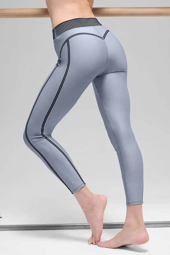 High-Waist Airlift 7/8 Line up Legginsy – Winter Frost