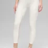 High-Waist Airlift 7/8 Rebel Legginsy – kolor kości słoniowej