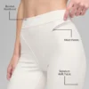 High-Waist Airlift 7/8 Rebel Legginsy – kolor kości słoniowej