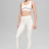 High-Waist Airlift 7/8 Rebel Legginsy – kolor kości słoniowej