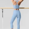 High-Waist Airlift capri – kolor Seashell Blue