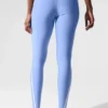 High-Waist Airlift Charger Legginsy 7/8 – krystalicznie czysty błękit/biały