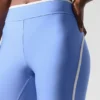 High-Waist Airlift Charger Legginsy 7/8 – krystalicznie czysty błękit/biały