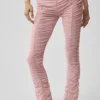 High-Waist Airlift Cherish Legginsy z siateczką – Vintage Pink