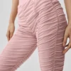 High-Waist Airlift Cherish Legginsy z siateczką – Vintage Pink