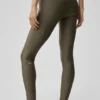 High-Waist Airlift Evolve Legginsy – Olive Tree