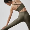 High-Waist Airlift Evolve Legginsy – Olive Tree