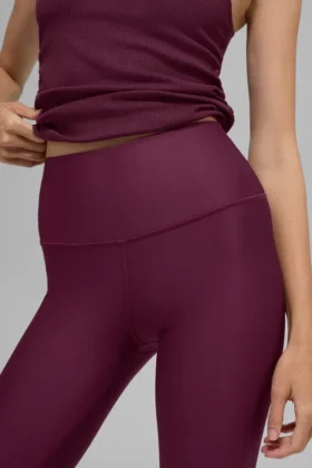 High-Waist Airlift Legging – bordowe
