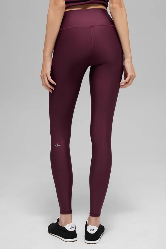 High-Waist Airlift Legging – bordowe