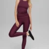 High-Waist Airlift Legging – bordowe