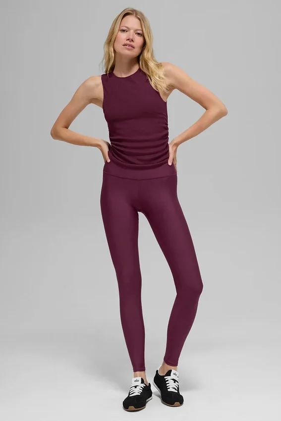 High-Waist Airlift Legging – bordowe