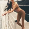 High-Waist Airlift Legging – brązowe „Sun Kissed”