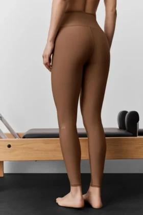 High-Waist Airlift Legging – brązowe „Sun Kissed”