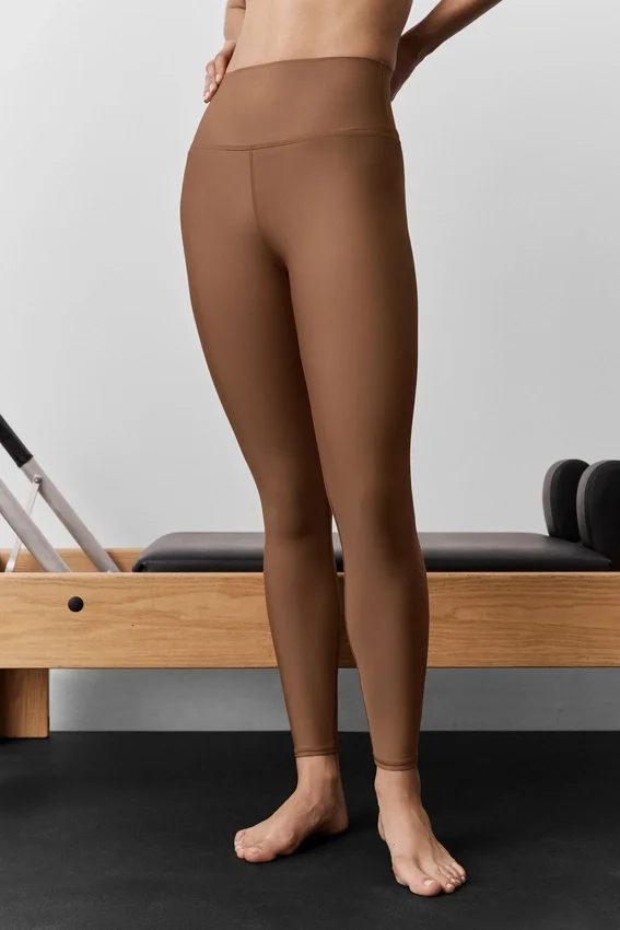 High-Waist Airlift Legging – brązowe „Sun Kissed”
