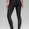 High-Waist Airlift Legging – czarne/białe