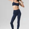 High-Waist Airlift Legging – granatowe