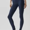 High-Waist Airlift Legging – granatowe