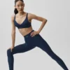 High-Waist Airlift Legging – granatowe