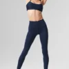 High-Waist Airlift Legging – granatowe