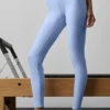 High-Waist Airlift Legging – jasnoniebieski w stylu Prowansji