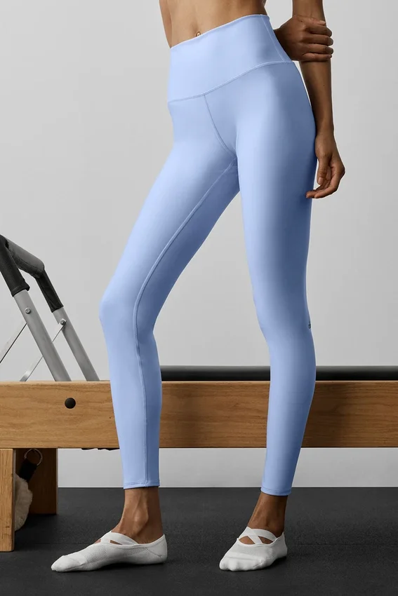 High-Waist Airlift Legging – jasnoniebieski w stylu Prowansji