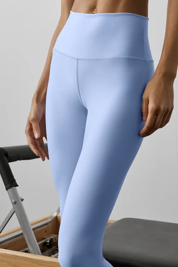 High-Waist Airlift Legging – jasnoniebieski w stylu Prowansji
