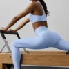 High-Waist Airlift Legging – jasnoniebieski w stylu Prowansji