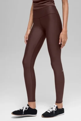 High-Waist Airlift Legging – kolor Brownstone