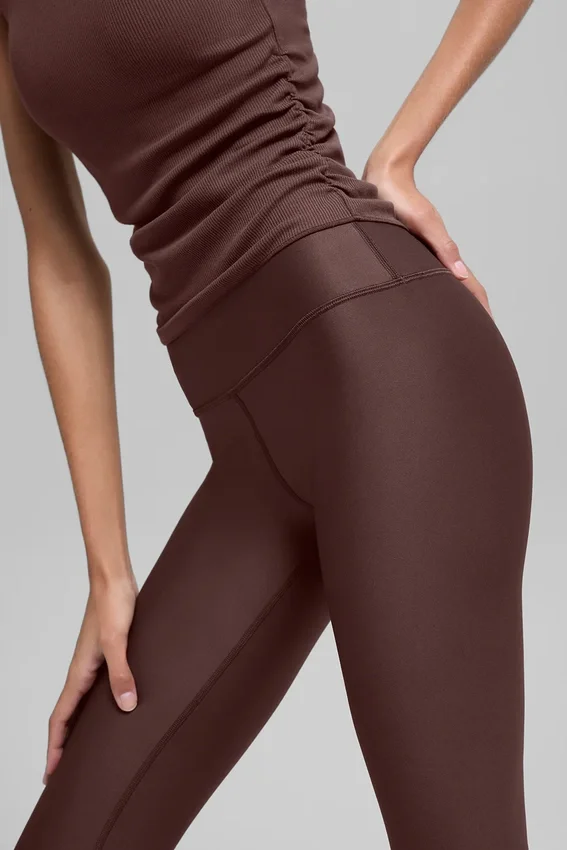 High-Waist Airlift Legging – kolor Brownstone
