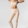 High-Waist Airlift Legging – kolor orzech makadamia