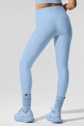High-Waist Airlift Legging – kolor Seashell Blue