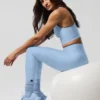 High-Waist Airlift Legging – kolor Seashell Blue