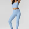 High-Waist Airlift Legging – kolor Seashell Blue