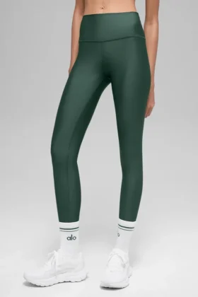 High-Waist Airlift Legging – kolor zielony koniczyny