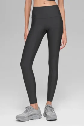 High-Waist Airlift Legging o długości 7/8 – antracytowe