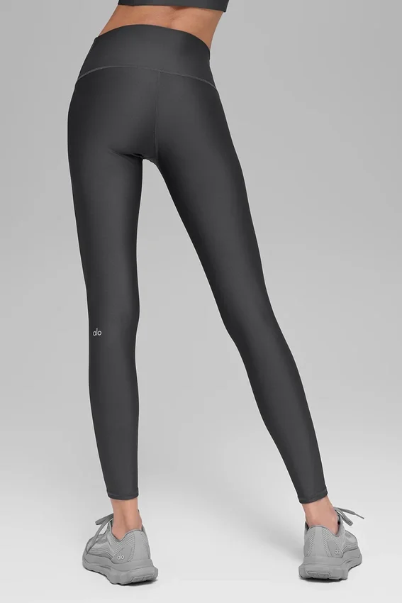 High-Waist Airlift Legging o długości 7/8 – antracytowe