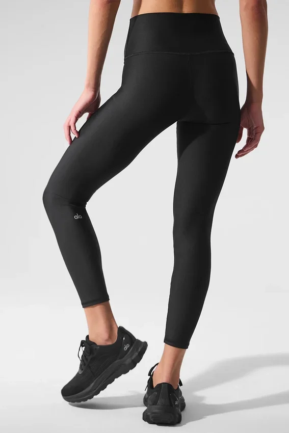 High-Waist Airlift Legging o długości 7/8 – czarne